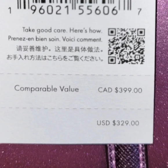 Kate Spade Purple Handbag/crossbody NWT R $329 - Picture 8 of 8